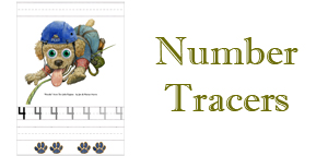 Number Tracer worksheets for learning to write the numbers 0 to 10. Colorful art from Jim Harris picture books. Useful for homeschools and classroom settings.